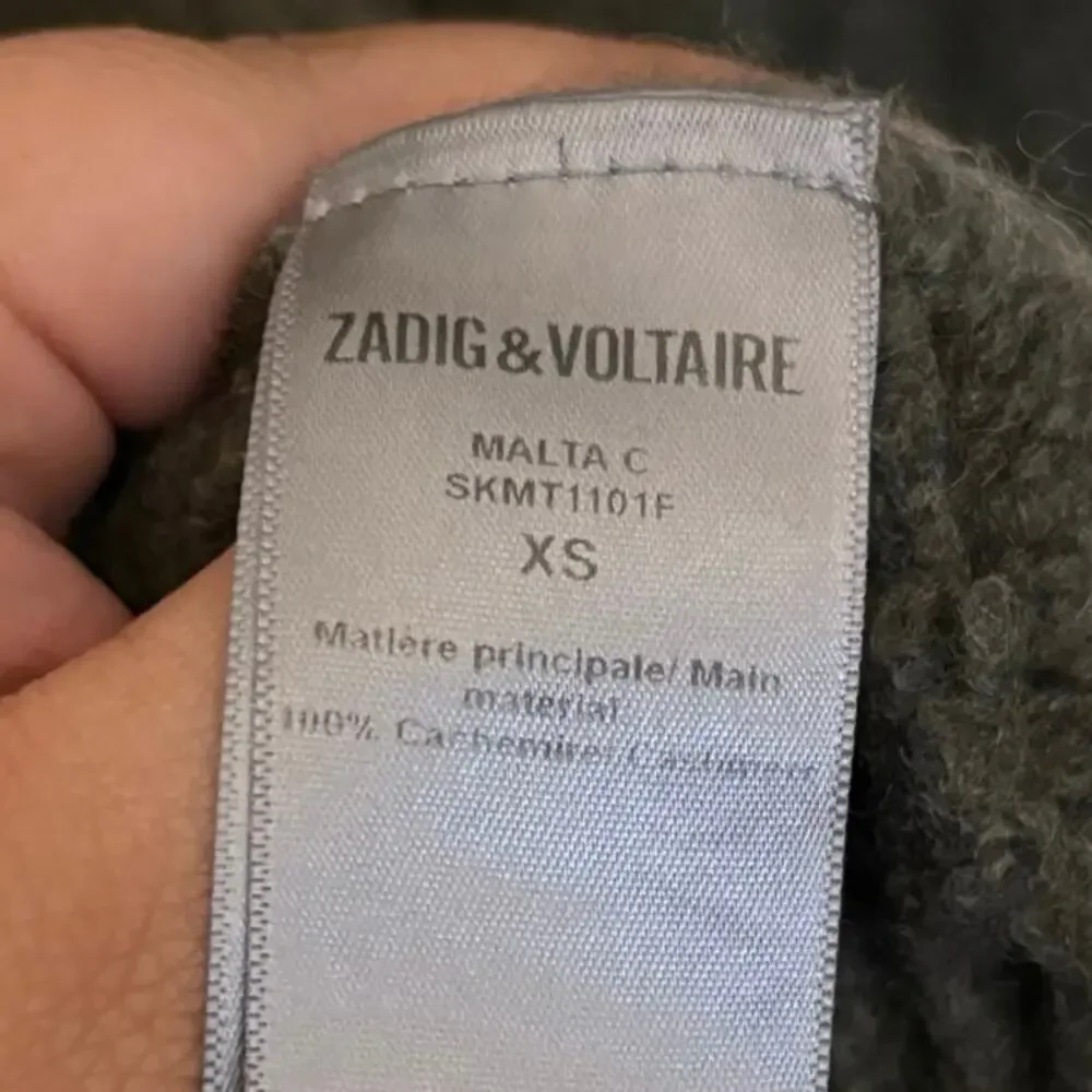 Zadig & Voltaire Green 100% Cashmere Malta Knit Sweater Size XS - Picture 8 of 9